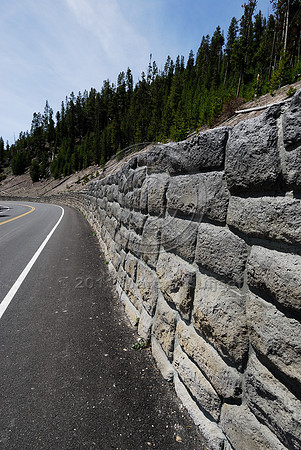 Retaining wall, WY