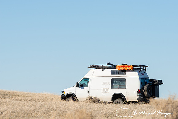 4x4 Camper van on the prairie, Montana
