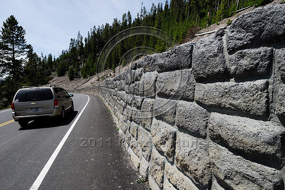 Retaining wall, Wyoming