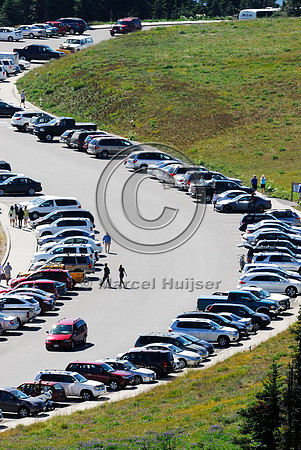 Parking lot in alpine area, WA