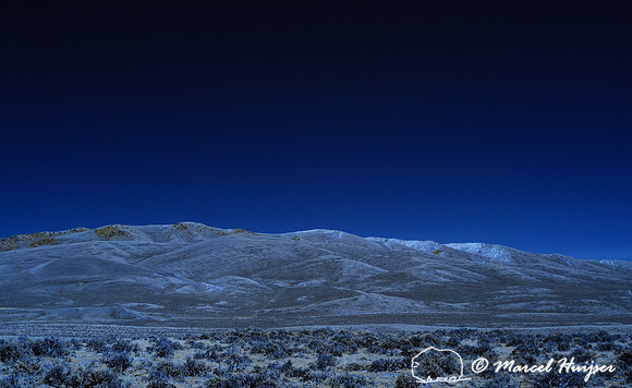 Sage brush steppe in super color infrared (red and blue channels