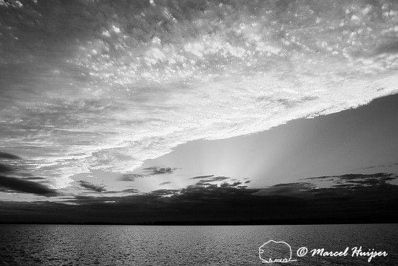 Sunset over Choctawhatchee Bay (in infrared), Niceville, Florida