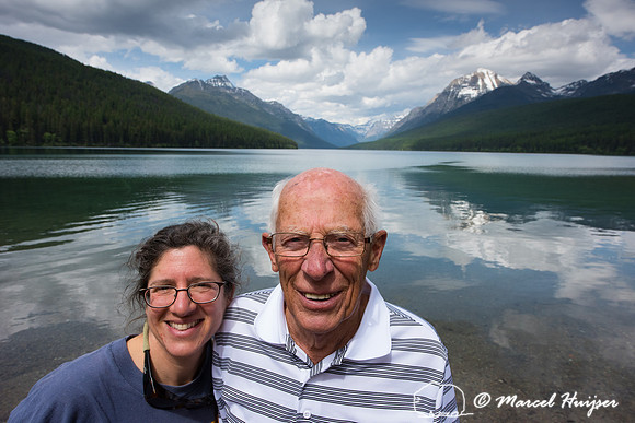 Bethanie Walder and Piet Huijser, Bowman Lake, Glacier National