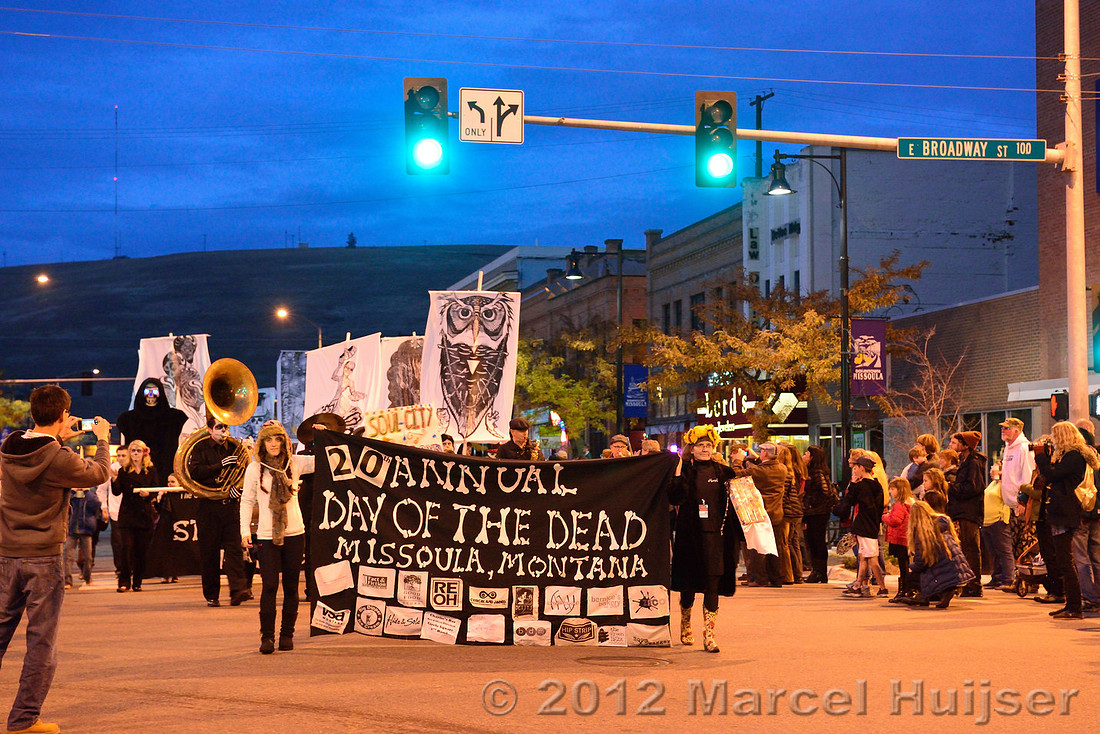Day of the dead parade 2012, Missoula, Montana, USA