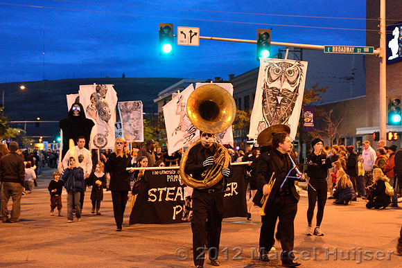 Day of the dead parade 2012, Missoula, Montana, USA