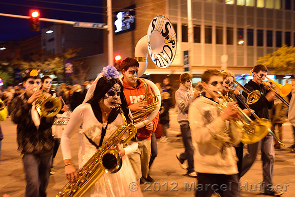 Day of the dead parade 2012, Missoula, Montana, USA