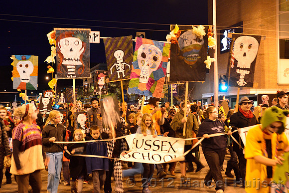 Day of the dead parade 2012, Missoula, Montana, USA
