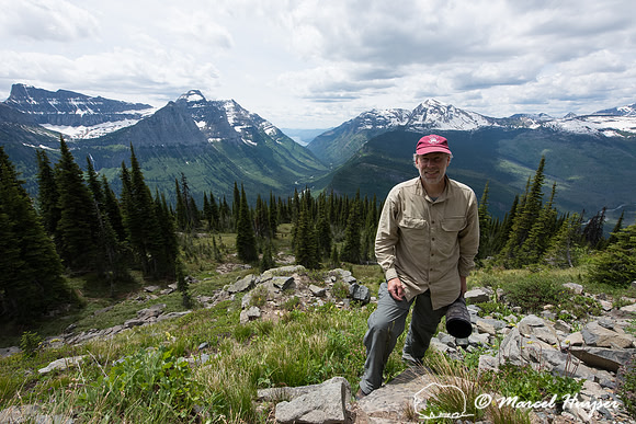 Marcel Huijser after  photographing hoary marmots, Montana, USA