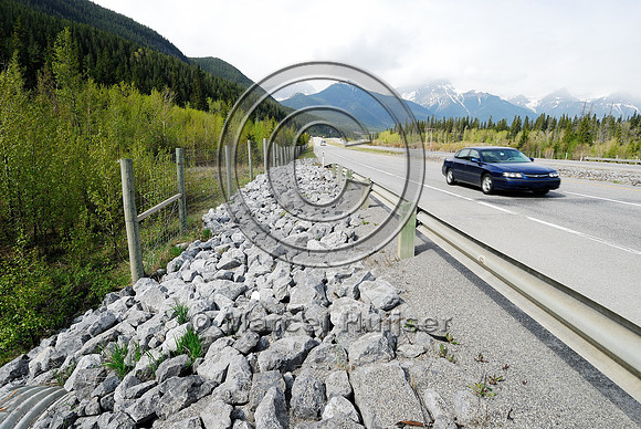 Boulder field at fence end, AB