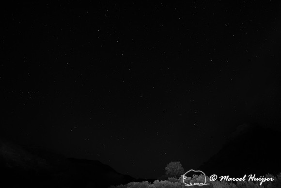 Night sky, Bighorn Canyon National Recreation Area, Montana, USA