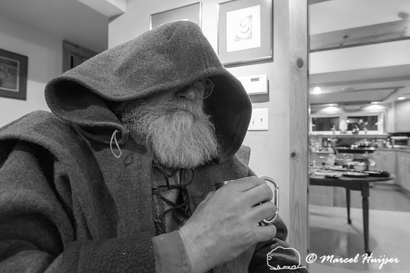 Mark van der Meer as a dark Sinterklaas