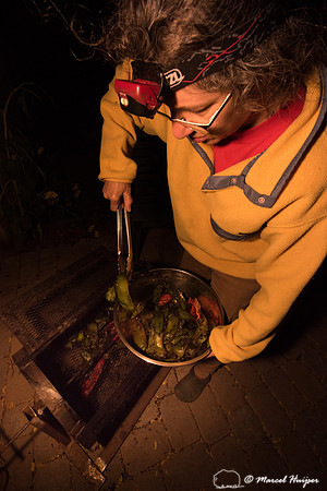 Bethanie Walder and Adam Liljeblad operate the chili roaster