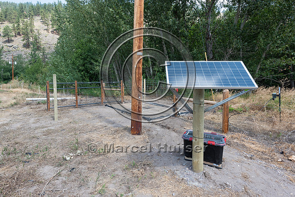 Solar panel, battery, energizer and electrified mat (Crosstek),