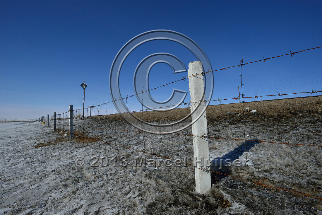 Road ecology blog: Railroad fence and underpasses along Trans-Mongolian railroad