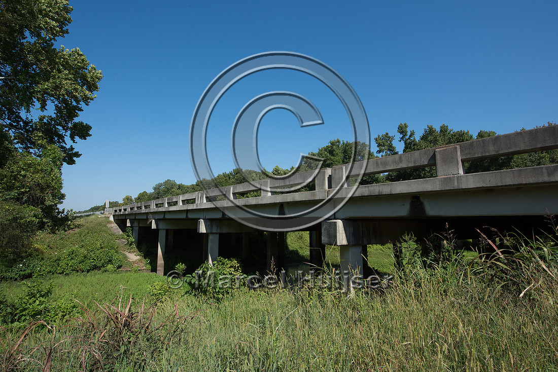 Multifunctional bridge near Tensas River National Wildlife Refug
