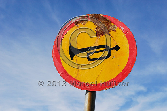 Do not beep the horn, quiet zone, Hustai Nuruu National park, Töv, Mongolia
