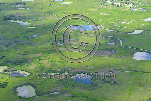 Ninepipe prairie pothole wetland, east of US Hwy 93, Flathead Indian Reservation, Montana, USA