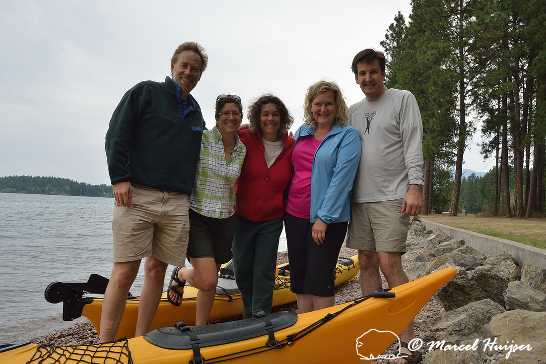 Montana outdoor life: Kayaking with friends on on Flathead Lake