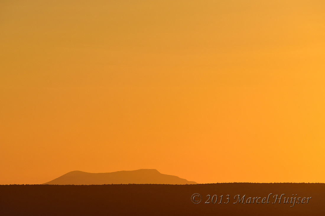 Hill and ridges at sunset, Yavapai Point, South Rim, Grand Canyon National Park, Arizona, USA