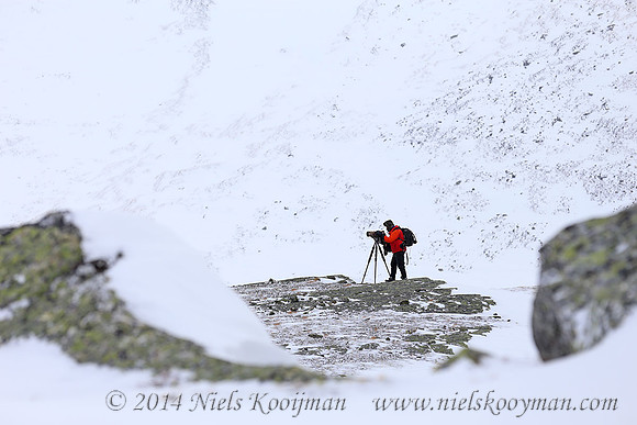 Marcel Huijser in Dovrefjell National Park, Norway