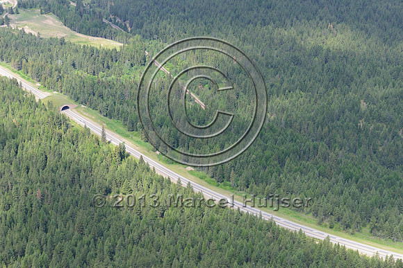 Wildlife overpass, US Hwy 93, Flathead Indian Reservation, Montana, USA