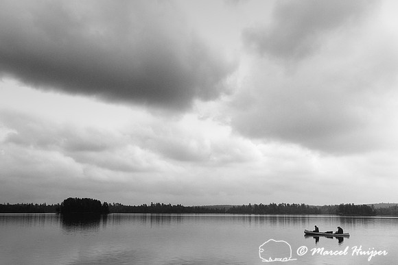 Canoeists in Boundary Waters, Minnesota, USA