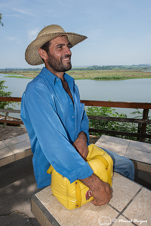 Evanildo, our birding guide, Tanquã, Rio Piracicaba, São Paulo