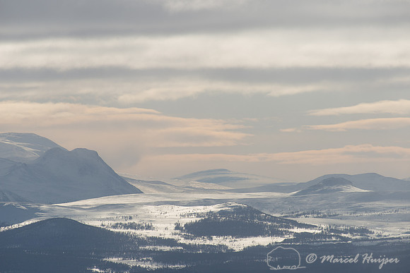 Winter landscape, Dovrefjell, Norway