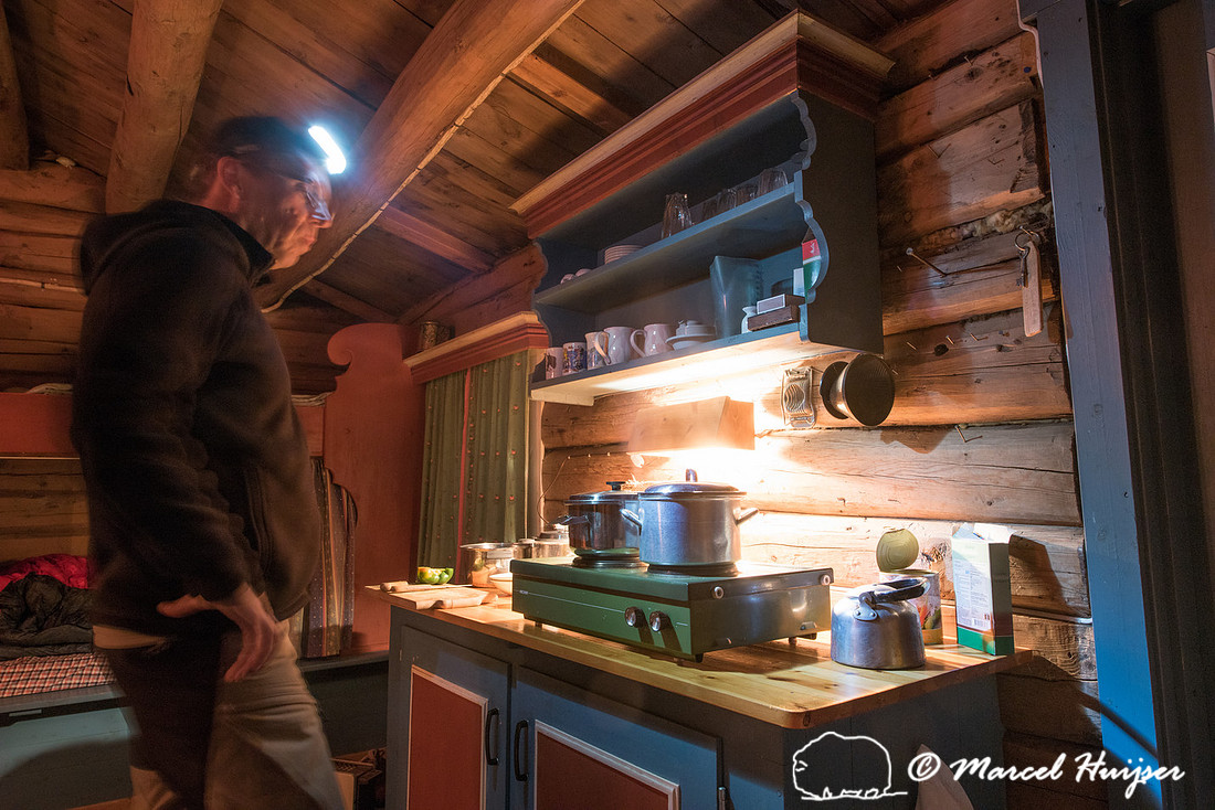 Our cabin at Hotel Folldal Fjellstue before entering the area wi
