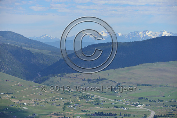 Evaro canyon, looking north from the Wye, US Hwy 93, Flathead Indian Reservation, Montana, USA