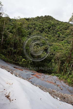 Mitigation measures against erosion atsite where land slides hav