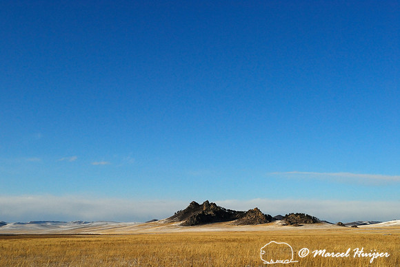 Grasslands and hills, along Onon river, near Norovlin, Khentii, Mongolia