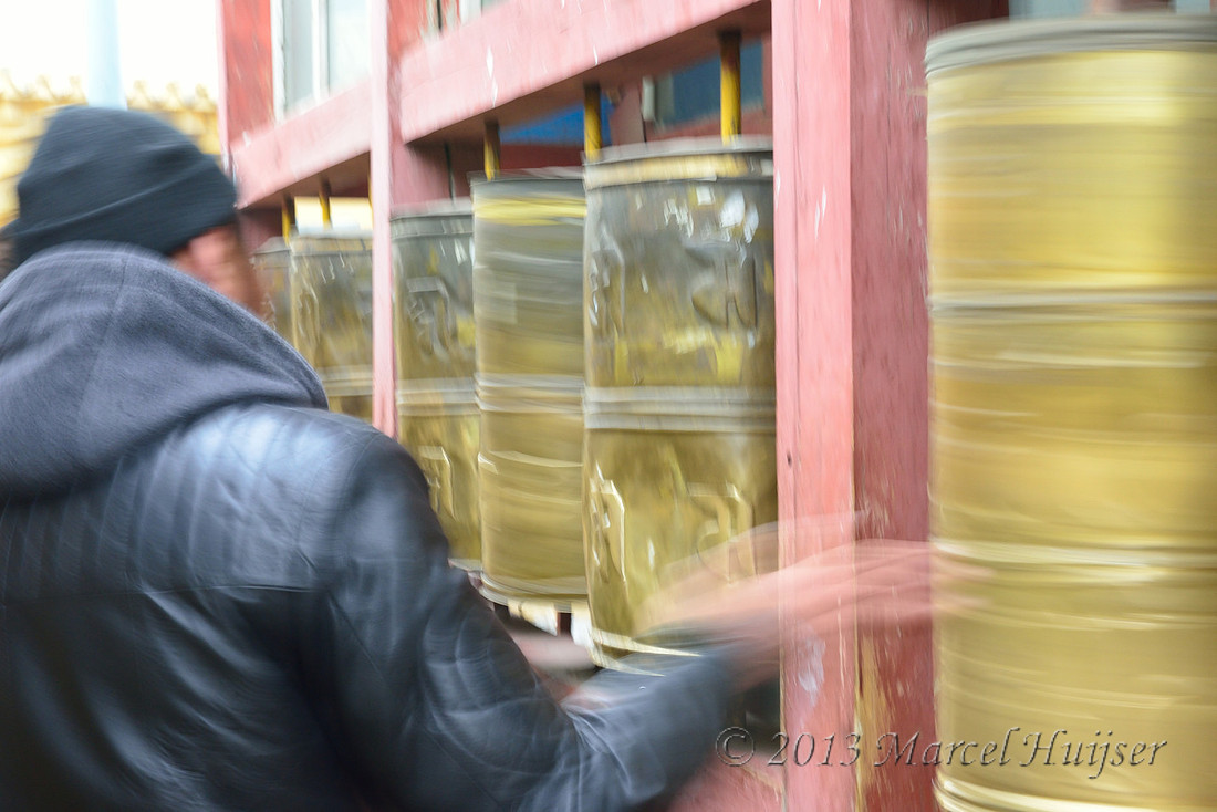 Travel: spinning prayer wheels at the Gandantegchinlen Monastery, Ulaanbaatar, Mongolia