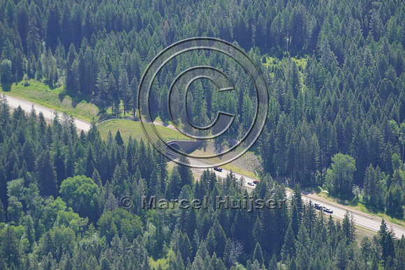 Wildlife overpass, US Hwy 93, Flathead Indian Reservation, Montana, USA