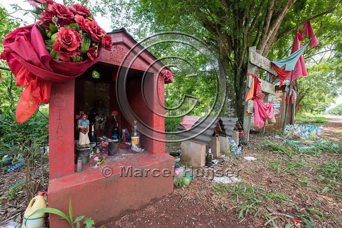 Roadside shrine, Puerto Iguazú, Misiones,Argentina