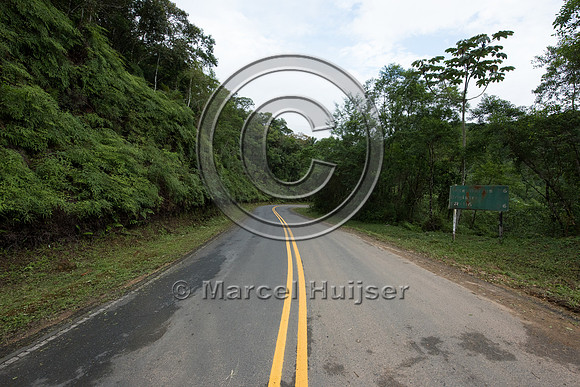Road just outside the park, São Paulo, Brazil