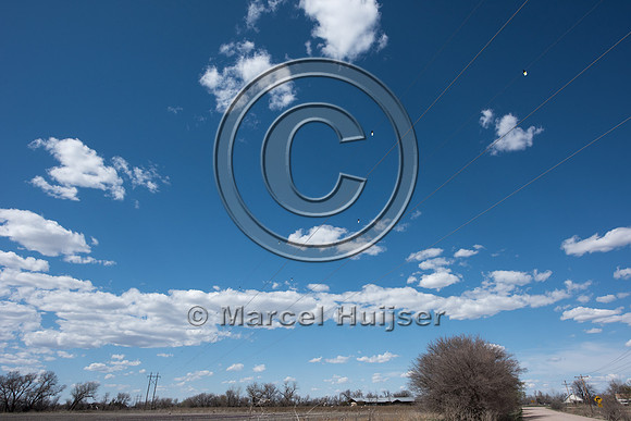 Power line markers to make the power lines better visible to san