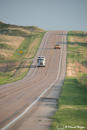 US Hwy 83 through Valentine National Wildlife Refuge, Nebraska,