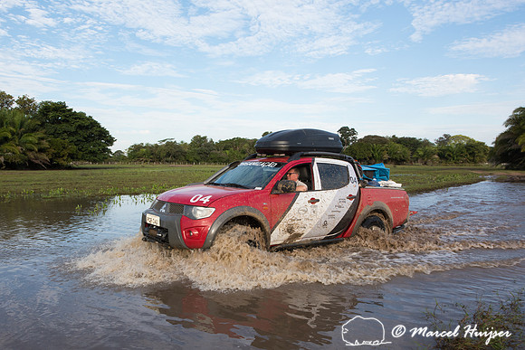 Mitsubishi 4x4, L200 Triton Savana, on wildlife expedition to th