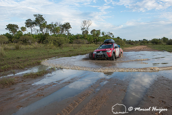 Mitsubishi 4x4, L200 Triton Savana, on wildlife expedition to th