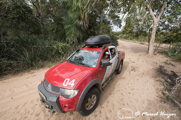 Mitsubishi 4x4, L200 Triton Savana, on wildlife expedition to th