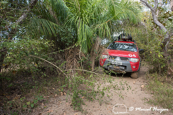 Mitsubishi 4x4, L200 Triton Savana, on wildlife expedition to th