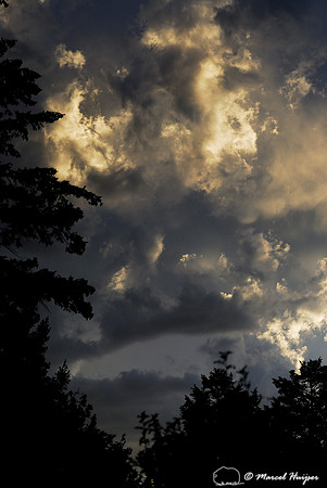 Thunderstorm clouds, Missoula, Montana, USA