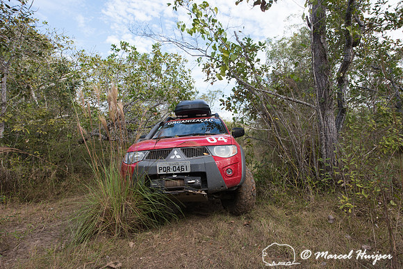 Mitsubishi 4x4, L200 Triton Savana, on wildlife expedition to th