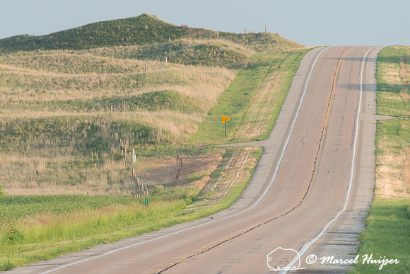 US Hwy 83 through Valentine National Wildlife Refuge, Nebraska,
