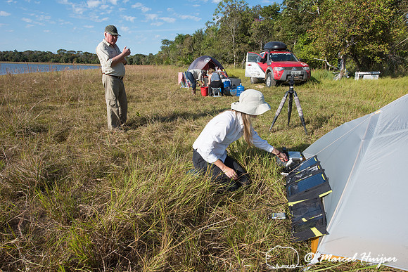 Our camp, Mitsubishi 4x4, L200 Triton Savana, on wildlife expedi