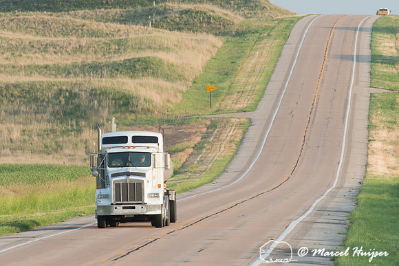 US Hwy 83 through Valentine National Wildlife Refuge, Nebraska,
