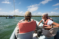 Wildlife watching with our guide Angela, Sian Ka'an, Yucatan, Me