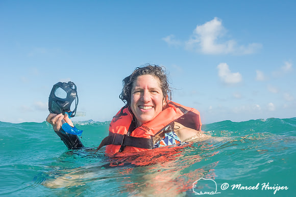 Bethanie Walder snorkeling, Sian Ka'an, Yucatan, Mexico