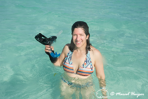 Bethanie Walder snorkeling, Sian Ka'an, Yucatan, Mexico
